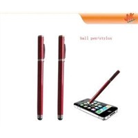 2 in1 pocket cuprum capacitive screen stylus pen with writing function for iPad, computer