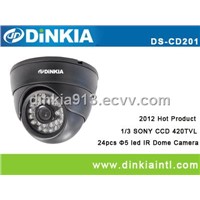 30M IR Water-proof outdoor/indoor CCTVdome camera 1/3 Sony CCD 420TVL DS-CD201