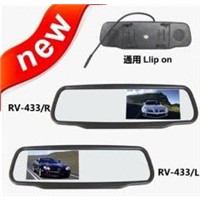4.3 inch Universal LCD Rear View Monitor,AV signal auto detect power on/off