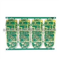 6-layer HDI PCB with Mobile Phone Motherboard, Immersion Gold Surface and Green Solder Mask