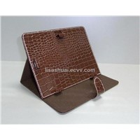 7&amp;quot; high quality book style leather case,Snake skin leather case