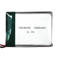 800mAh Lithium Polymer Pack with 3.7V Nominal Voltage, Suitable for MP3/4, Buletooth