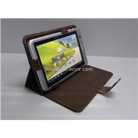 8&amp;quot; high quality book style leather case,Snake skin leather case