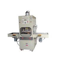 Automatic slipway high frequency welding and cutting machine.