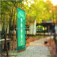 Bamboo L banner stand
