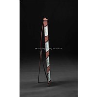 Bamboo literature rack banner stand
