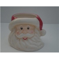 Ceramic christmas cup without  handle