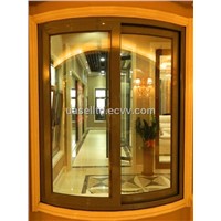 China 82 series thermal break aluminium glass sliding window