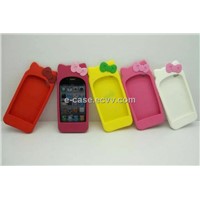 Colorful Hello Kitty Silicone Case for iPhone