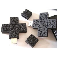 Cross shape USB flash disk, Promotional Silicone USB Drive