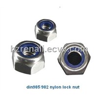 DIN985 982 nylon lock nut