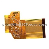 Double-layered Flexible Board with 0.13mm Board Thickness and Immersion Gold Surface Treatment