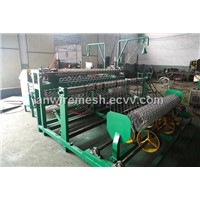 Full-automatic chain link fence machine