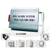GSM Home Security System - CJ-818M8 DVR Alarm System With MMS & SMS Function