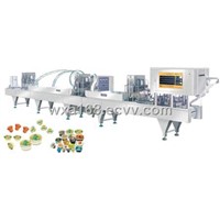 GW Series 3-Layer Jelly Filling Machine / Capping Machine