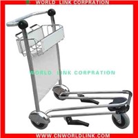 High strength aluminum airport hand baggage trolley
