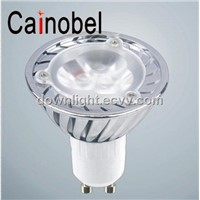 Hot sale 3W LED Spotlight GU10 direct bulb replacements  30W CA-SL-A035-3X1W  cainobel CE FCC UL