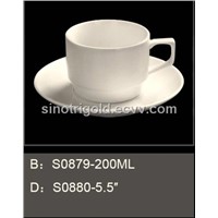 Porcelain &amp;amp; Ceramic Coffee Cup with Saucer Sets