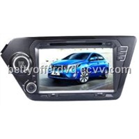 KIA K2 in dash car dvd player with gps navigation with 8 inch touch screen
