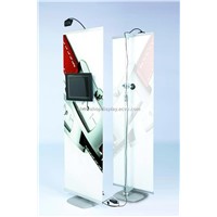 LCD multi media banner stand