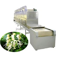 Microwave fast drying machine for rose