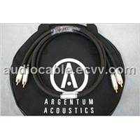 NEW high end cable Argentum Acoustics MYTHOS Audio RCA Interconnect Cable with original bag pair