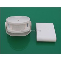 P-008D   Wireless Battery-operated PIR sensor alarm/doorbell