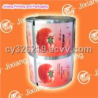 Printing film for food packaging