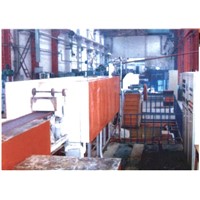 Protective atmosphere mesh belt heat treatment production line