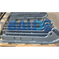 Side skid shoe, skid protector, skid shoes for cold planerroad milling