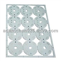 Single-sided Aluminum Base Printed Circuit Board, HASL Surface Treatment,used for LED