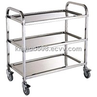 Stainless steel service trolley