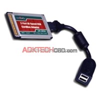 USBGear USB 2.0 Cardbus-32 Card PCMCIA 2 port