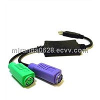 USB to PS/2 Dual PS2 Converter Cable