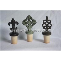 Wine Bottle Stoppers Synthetic Cork Stoppers Gift Metal Craft