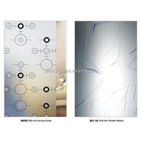 acid etched glass