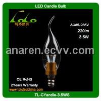 cob led candle bulb 3.5w e14