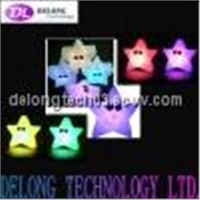 flashing led star with colorfull led color for Christmas