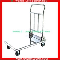 foldable stainless steel platform hand trolley
