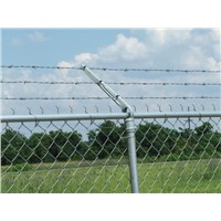galvanised barbed wire mesh fence