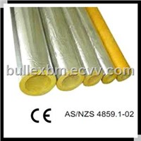 glass wool pipe with aluminum foil
