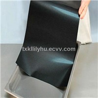 ptfe coated fiberglass fabric reusable black baking tray liner