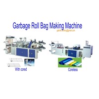 rolled garbage bag making machine