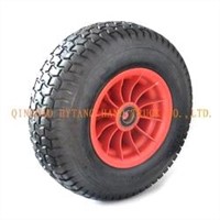 rubber wheel 4.00-8 with plastic rim