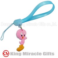 Soft PVC Cell Phone Ornament Strap