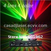 top sell 4 lens dj equipment 4 color laser light stage light laser show system