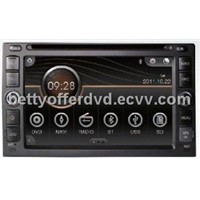 universal two din in dash car dvd with gps/Arm 11 platform/radio/v6 CD/Bluetooth/DTV