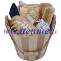 wooden bath accessories