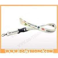 neck lanyard in heat transfered technical