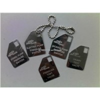 stainless steel tags,dog tag , hang tag , metal tag